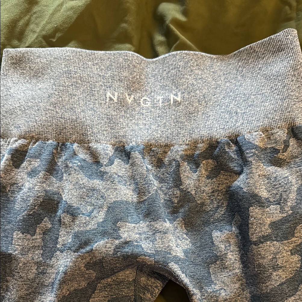 Nvgtn Blue Camo Leggings